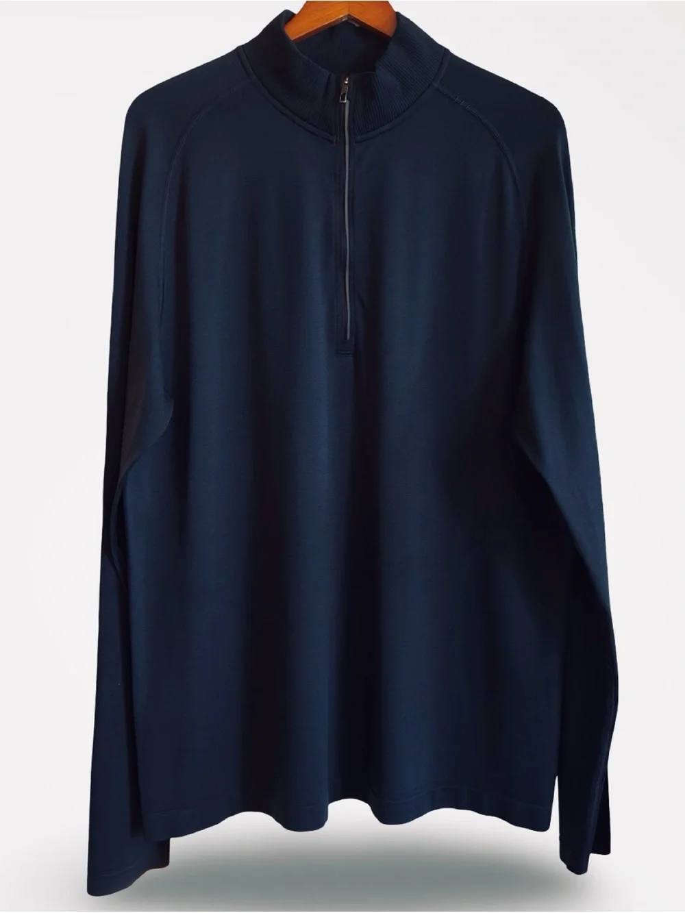 lululemon Men's Navy Blue Metal Vent Tech 1/2 Zip 2.0 Pullover Sweatshirt - XL